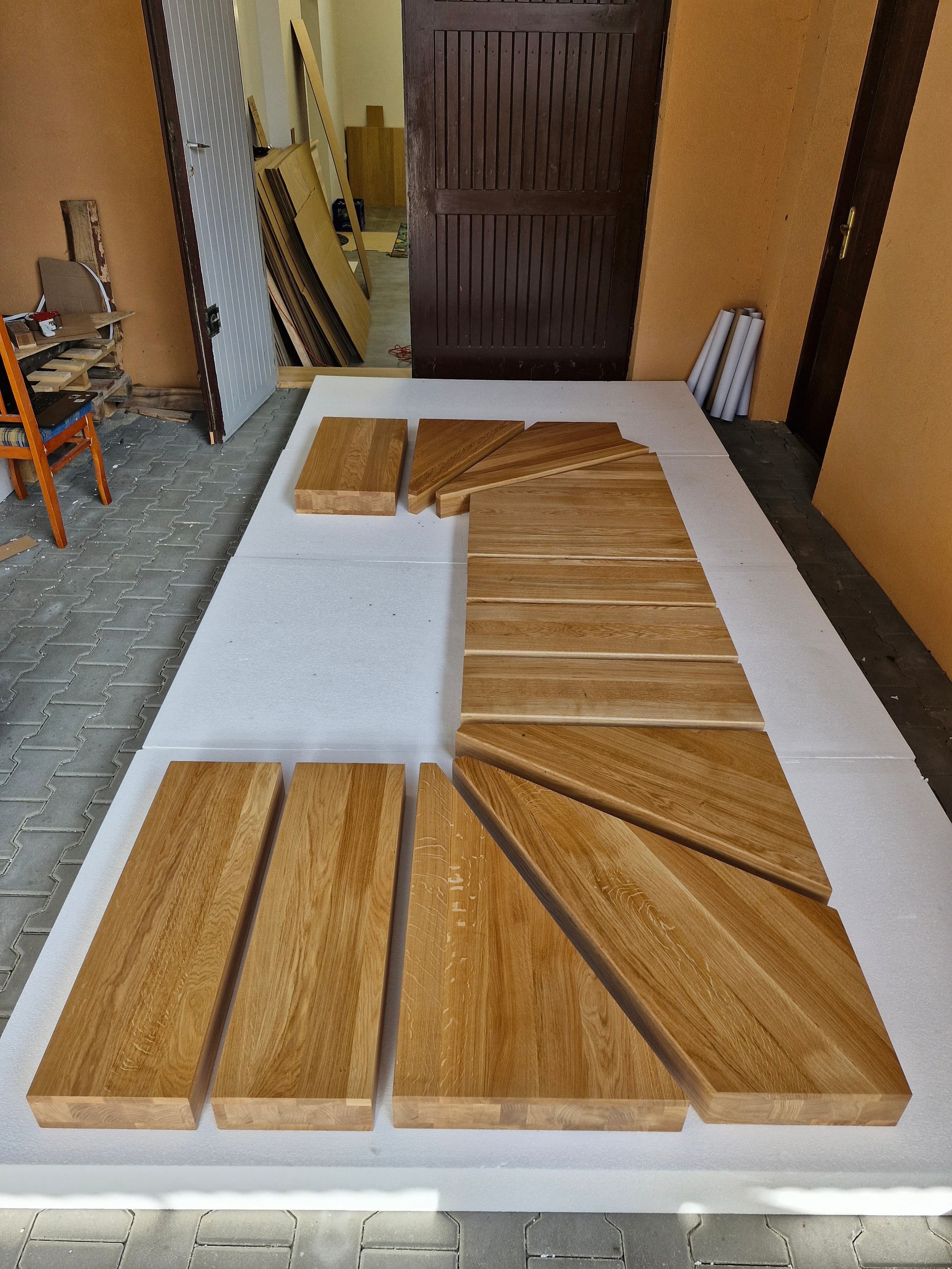 Réalisation Stepolia : marches et aménagement bois sur mesure. (77)